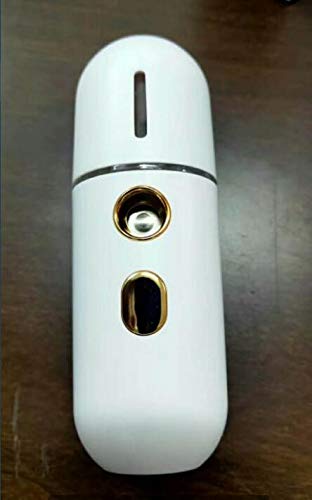 Axchongery Mini Portable Nano Steaming Facial Humidifier, Handy Spray Moisturizer Beauty Instrument, Small Portable Mist Sprayer for Face Moisturizing and Hydrating, No Noise, Travel (A)