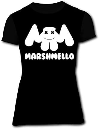 KANGQIANSS Women's Marsh-Mello 3D Print Classic Short Sleeve T-Shirt