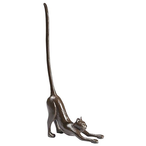 Paper Towel Stand - Yoga Cat Cast Iron Holder - Exclusive From What On Earth Home & Kitchen, Kitchen & Dining, Storage & Organization, Kitchen Storage & Organization Accessories