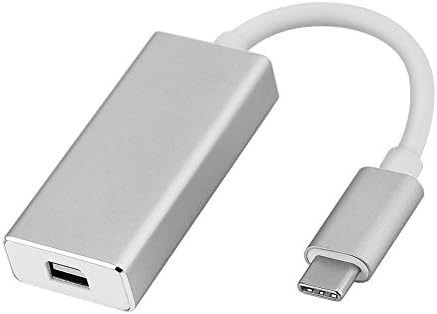 USB Type C Adapter, USB C Type to Mini DisplayPort/Mini DP Adapter Cable With Aluminium Case Support 4K Resolution for Apple New Macbook 2016, Galaxy S8