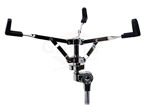 Snare Drum Stand by Griffin | Deluxe Percussion Hardware Base Kit | Double Braced, Light Weight Mount for Standard Snare and Tom Drums|Slip-Proof Gear Tilter| Sturdy Clamp Style Basket Holder - Thumbnail 2