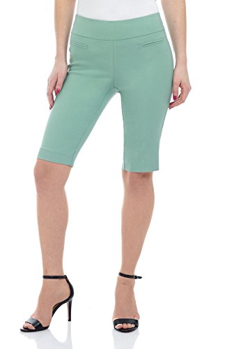 Rekucci Women's Ease In To Comfort Fit Pull-On Modern City Shorts