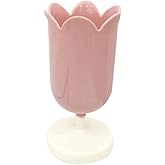 ZhangyiHot Pink Plastic Tulip Pen Holder Cute Pens Cup for Desk Pen Brush Organizer Office Stationery Supplies Home Decor Desk Supplies Holders and Dispensers(ZS399)