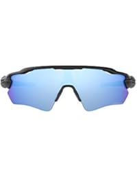 OO9208 Radar EV Path Shield Sunglasses, Matte Black/Prizm Deep H2O Polarized, 38 mm