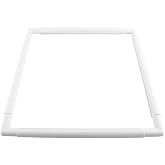 Metuynm Large Square Embroidery Hoop, 17inch Plastic Cross Stitch Frame Clip White DIY Sewing Tools Hoops Craft Embroidery Snap Frame Hoop for Cross Stitching Quilting, Needlepoint, Silk-Painting