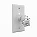 Pinpoint Mounts AM20-White Universal Home Theater Speaker Wall Ceiling Mount with Electrical Box Installation Adapter Plate