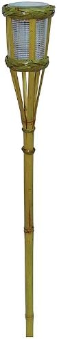 Master Craft Products RY-GL-121 Solar Bamboo Tiki Torch