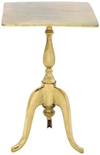 Aluminum Accent Table (22 inches high x 16 inches wide) | Lovely Gold Polished Finish