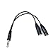 3.5mm Audio Y Splitter Cable for Speaker and Headphones