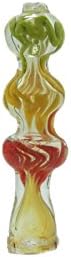 Rasta color Glass Cigarette Holder Pipe