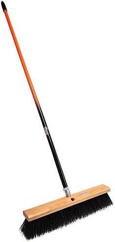 PBRA18003 Rough-Surface Push Broom with Orange/Black Handle