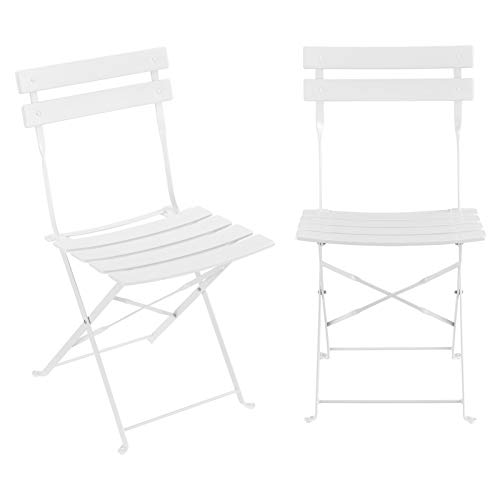 ADHW Bistroset Tisch 2 Stühle Essgruppe Sitzgruppe Balkonset Gartengarnitur – Bild 6