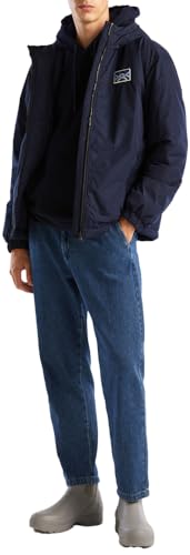 United Colors of Benetton Herren 27fgun02u Jacke, Dunkelblau 016, XS
