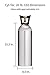 Cyl-Tec® 20 lb CO2 Tank - Aluminum Cylinder with CGA320 Valve and Carry Handle
