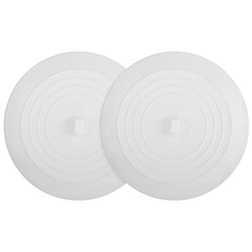image for Kirecoo 2 Pack Bathtub Stopper, 6 Inches Large Silicone Tub Stopper, F