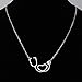 KUIYAI Dainty Stainless Steel Doctor Nurse Stethoscope Necklace with Heart