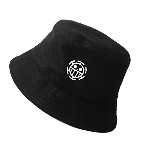 One Piece Bucket Hat Summer Anime Cap Travel Beach Sun Hat in Oman