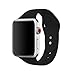 AdMaster Silicone Apple Watch Band and Replacement Sport iwatch Accessories Bands Series 3 2 1 Black 38mm S/M