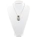 Zealmer Pineapple Necklace Rhinestone Handcrafted Fruit Pendant Necklace Metal Chain Vintage Silver Color