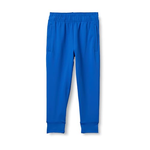 Amazon Essentials Boys Athletic Performance Stretch Knit Gym Track Trousers, Blue, 8 Years