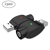510-Thread USB Smart Charger Over-Charge Protection, Smart Over-Charge Protection,with LED Indicator Light Power, Compatible Standard 510 Threaded Devices - 2-Pack