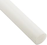 Acetal Round Rod, Opaque White, Meets ASTM D6100, 3/4