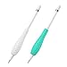 MoKo [2 Pack] Silicone Grip Holder Ergo Protective Sleeve Cover Case Accessories Compatible with Apple Pencil 1st / 2nd Generation, White & Gem Green
