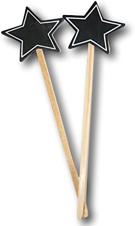 Decorative Star Shaped Miniature Chalkboard Signs - Set of 2