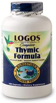 Logos Nutritionals - Complete Thymic Formula 180 Count - Comprehensive Daily Multi-Vitamin,Mineral and Glandular Formula for Daily Use. Designed To Boost Immunity, Metabolism and Overall Health.