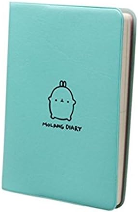 KUANGDUANG Kawaii Cute Rabbit Diary Any Year Writing Planner Pocket Portable Notebook Journal Notepad Agenda Scheduler Organizer (Mint Green)