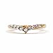 ArRord V-shaped Fashion Rhinestone Tail Ring