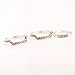 SUNSCSC Retro Vintage Multilayers Crystal Above Knuckle Ring Band Midi Ring Set of 6 Pcs