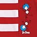 Bumkins Baby Footed Sleeper, Dr. Seuss, Red Stripe, 6 Months