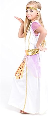 Charm Rainbow Kid's Cleopatra Costume for Girls Deluxe Egyptian Queen Cosplay Suit