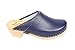 Lotta from Stockholm Swedish Clogs :Classic Clog in Blue Leather