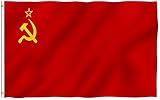 USSR Russia Flag 3x5 Foot Soviet Union Flag with Brass Grommets