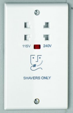 Deta S1305 Slimline Shaver Supply Unit. Dual Voltage 115/240v