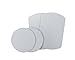 Metal Plate, Mingo Metal Plates 3M Adhesive Back Magnetic Car Dash Mount Cell Phone GPS Tablet Holder (4 Pack, 2 Rectangle 2 Round) Silver