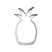 Mziart Pineapple Fruit Shape Stainless Steel Cookie Cutter Fondant Cutter Metal Cookie Molds Press