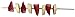 GOOD LIVING Set of 100 10-Inch Bamboo Skewers for Meat and Other Dishes, 1-Pack