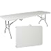 Best Choice Products 8ft Indoor Outdoor Portable Plastic Bench Seat for Picnic, Dining, Camping w/Handle, Lock