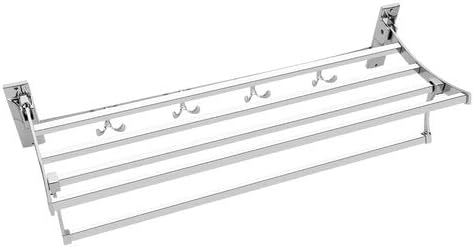Luxuria Towel Rack High Grade Stainless Steel Folding Towel Rack for Bathroom/Towel Stand/Hanger/Bathroom Accessories (24 inch Square)