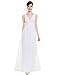 Ever-Pretty Sexy Chiffon White Dresses for Women 6US White