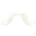 Amscan Moustache, Party Accessory, White