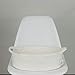Iceblue 15''X11''X6.3'' White Woven Basket Handle Design Cotton Rope Storage Organizer Nursery Baby Toys Storage (Large)