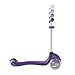 Globber 3 Wheel Adjustable Height Scooter (Dark Purple/Gray)