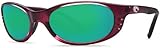 Costa Del Mar Sunglasses - Stringer- Glass / Frame: Orchid Lens: Polarized Green Mirror Wave 400 Glass