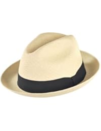 Jaxon Panama Straw Trilby Fedora Hat (Large)
