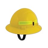 ERB 19352 Americana Wildlands Full Brim Hard Hat with Slide Lock, Yellow