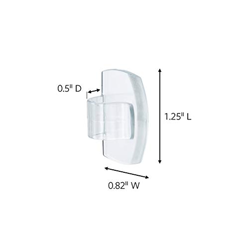 Command Outdoor Light Clips, Hang Lights DamageFree, 4Packs, 64Total